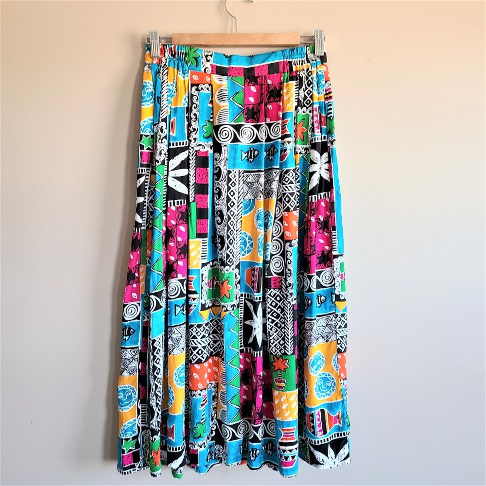 Eric Ryan Sport vintage button front high waisted skirt - Picture 3 of 14